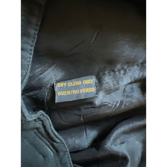 Liz Sport by Liz Claiborne Vintage Black Midi Skirt size 10 Pleated Front 90's - Picture 10 of 10